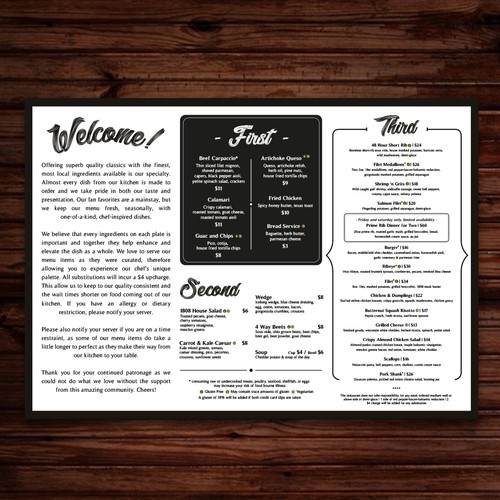 Restaurant Menu