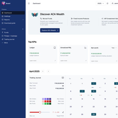 ACA Agarwal Dashboard Redesign