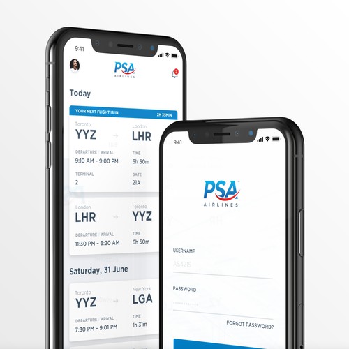 PSA Flight Cree App Design