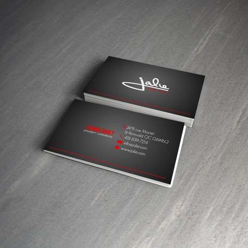 Create the next business card for Jalie