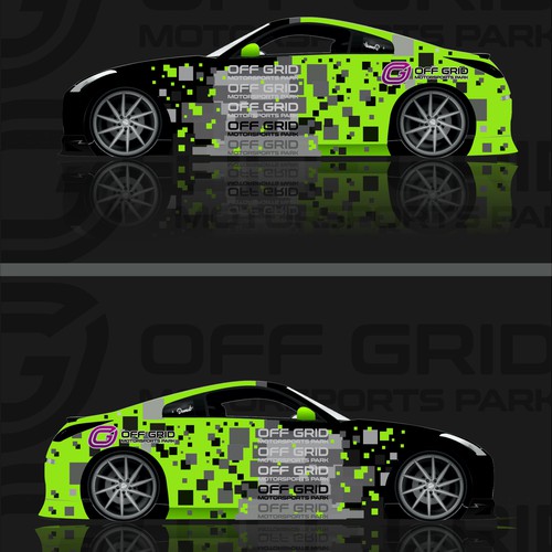 vehicle wrap (new car is a 350z wrap)