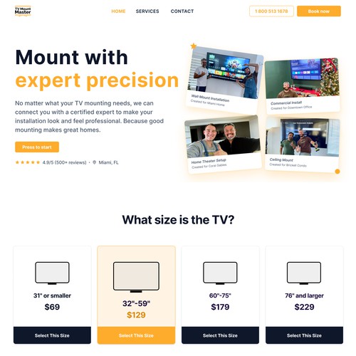 TV MOUNT MASTER: PRECISION WEB DESIGN