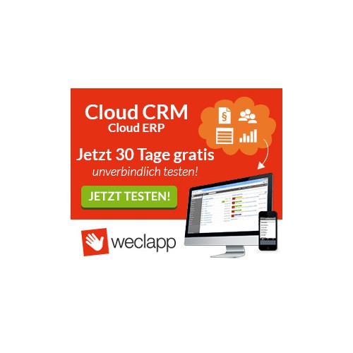 Create elegant and captivating Banner Ads for weclapp (Cloud Software)