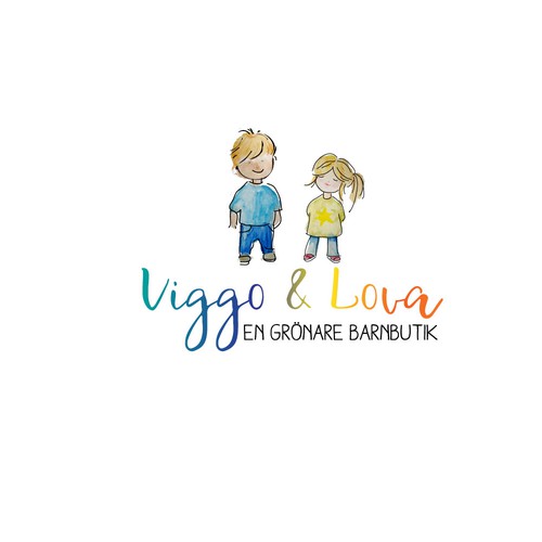 Children clothes store logo