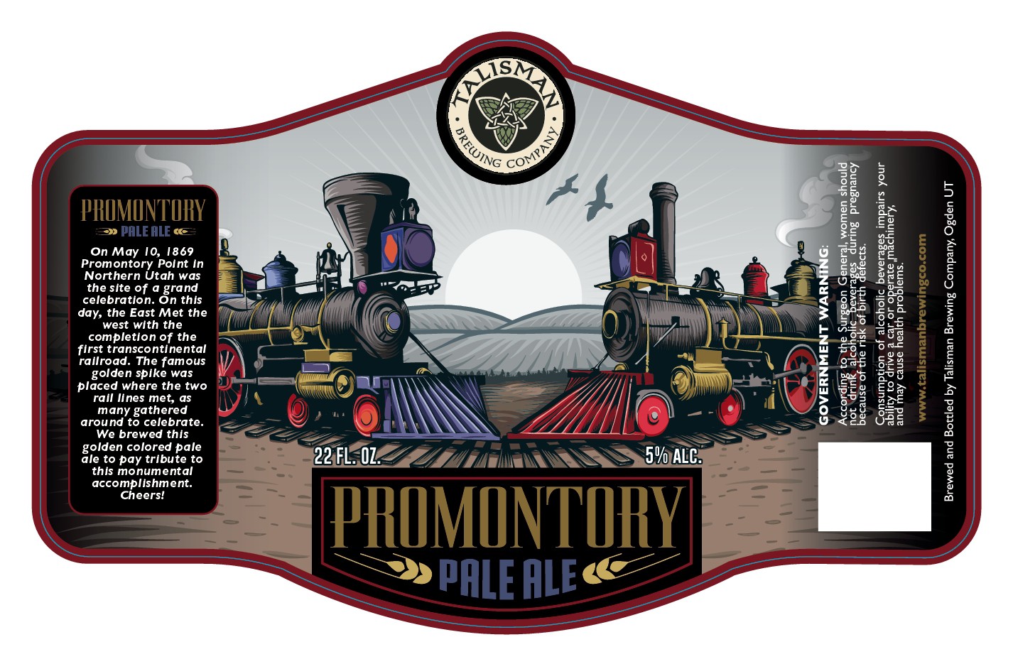 talisman beer label design