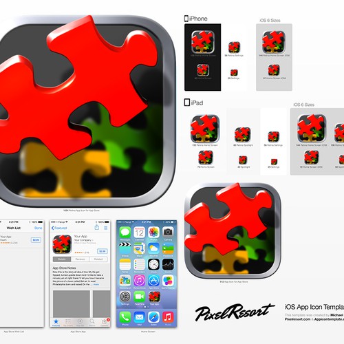 Create an Amazing iOS icon for a Puzzle game