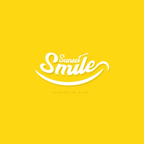 bright and fun logo design for HOLLYWOOD HILLS SUNSET SMILE