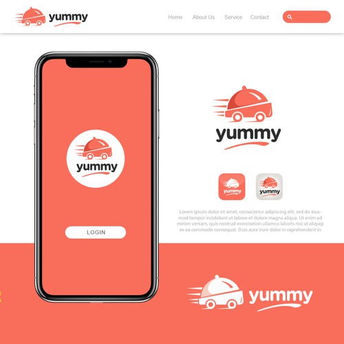 yummy logo design