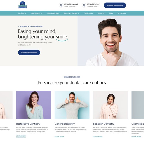 Website Design For A Dental Treatment Company 