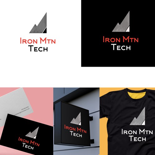 Iron Mtn Tech simple and modern logo