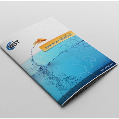 Clean and fresh brochure design for Water Science Technologies 