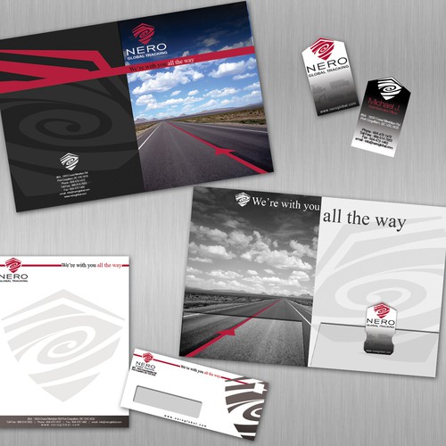 Corporate stationery package using existing logo