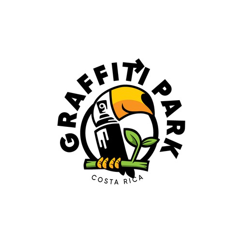 Creative logo for graffiti park in costa rica