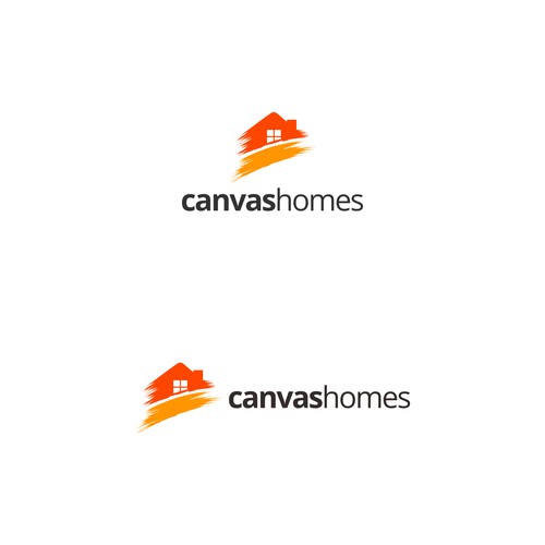Creative logo Real Estate company Canvas Homes