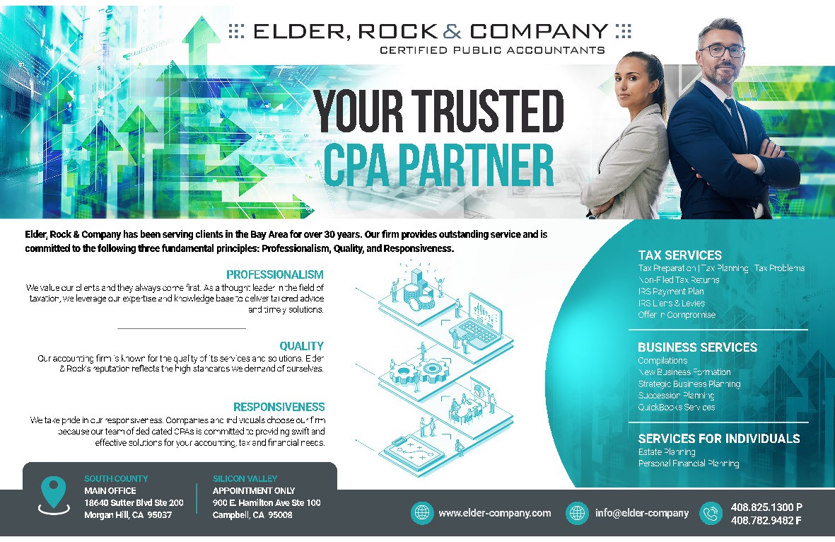 Modern yet sophisticated CPA print ad.