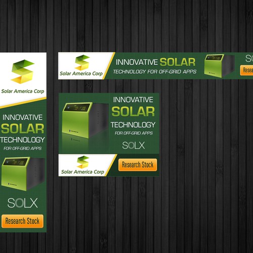 Solar America Corp needs a new banner ad