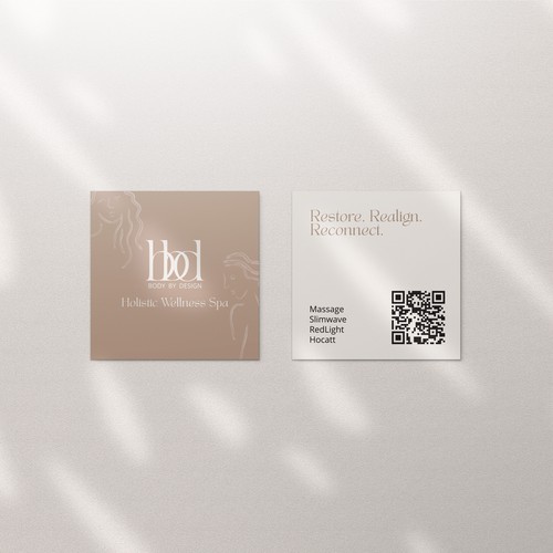 Luxury Business Card Design for Massage and SPA Studio