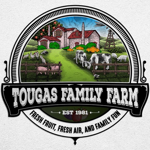 Tougas Family Farm Logo Design
