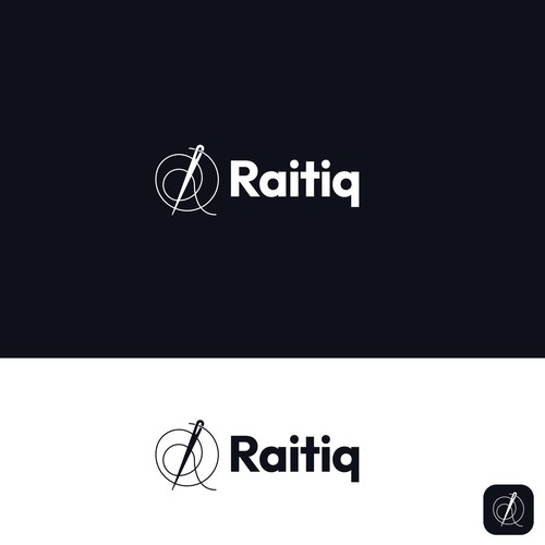 Creative and Initials logo for AI based Software company