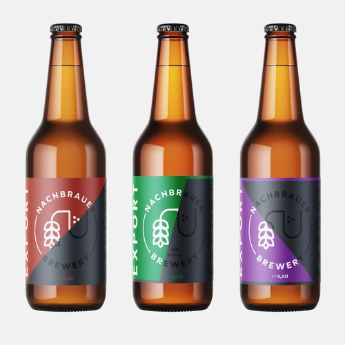 Craft beer label concept