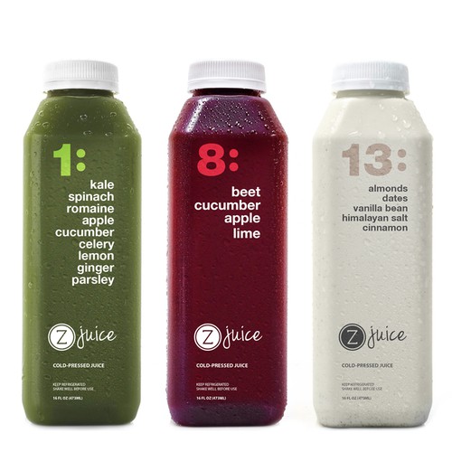 Juice company needs bottle label for new line of cold pressed juices!