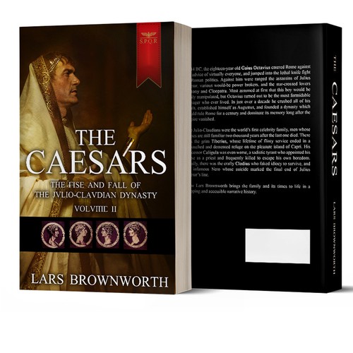 Cover for historical book about Julius Caesar's dynasy