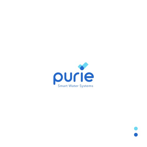Purie Water Tech Logo Design