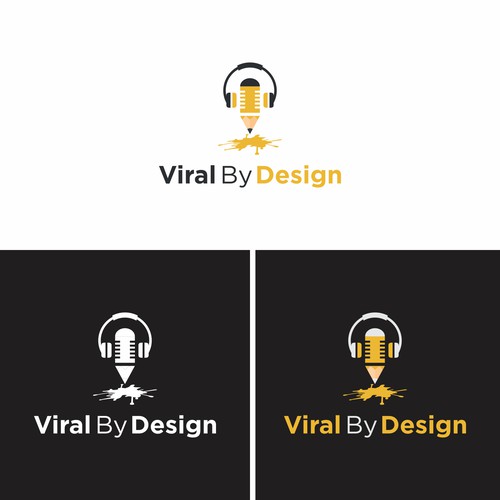 bold logo for podcast design