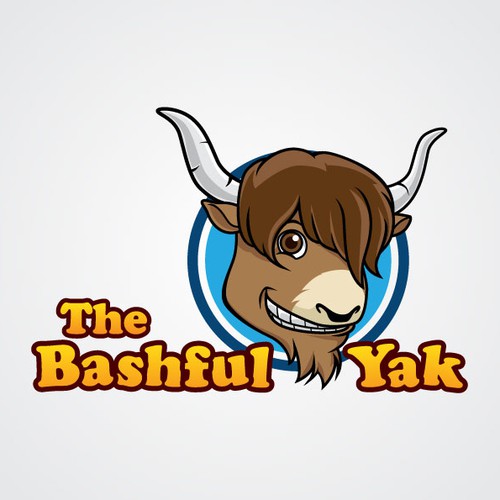 Create the next logo for Bashful Yak