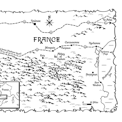 Map for fictional history novel