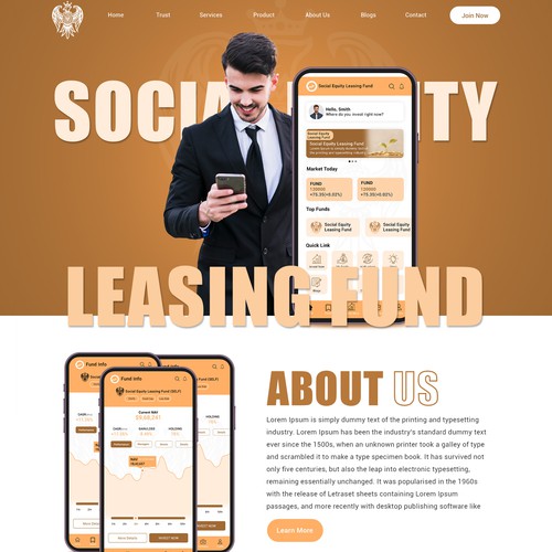 Social Equity Leasing Fund - Home Page Design