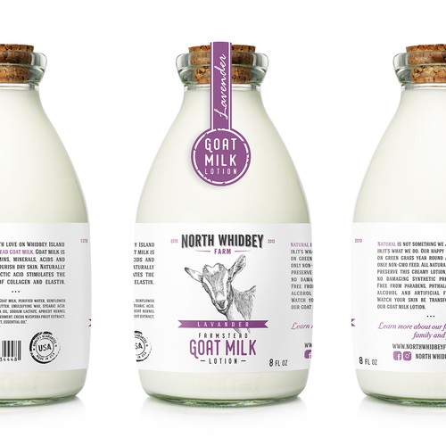 Label Natural Handcraft Goat Milk Lotion