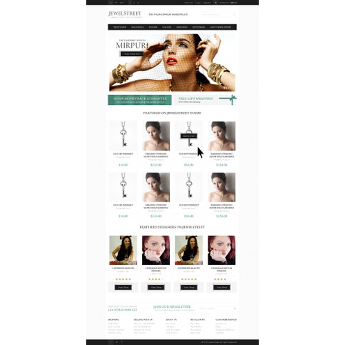 Jewelry Website Concept