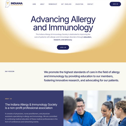 Indiana Allergy and Immunology Society | Squarespace Website for a Health Organization