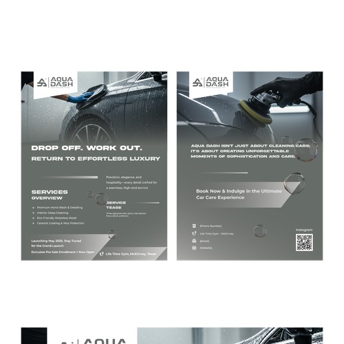Flyer design for aqua dash