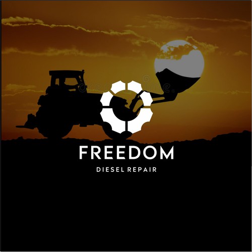 Incorporate in the logo Freedom Diesel Repair