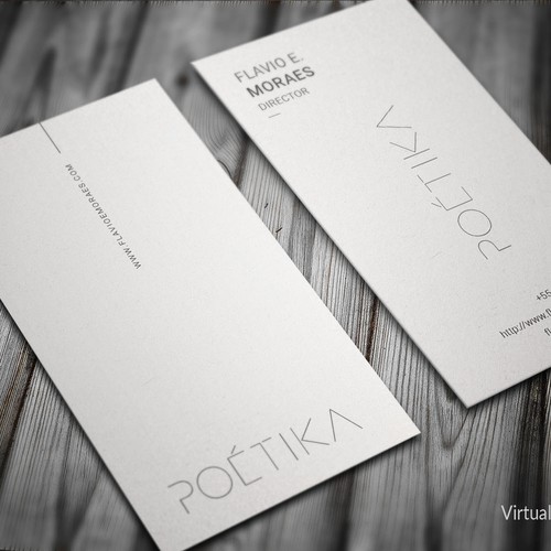 Modern Business Card Design for POETIKA