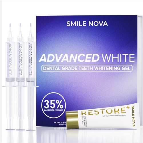 3D rendering for a teeth whitening gel