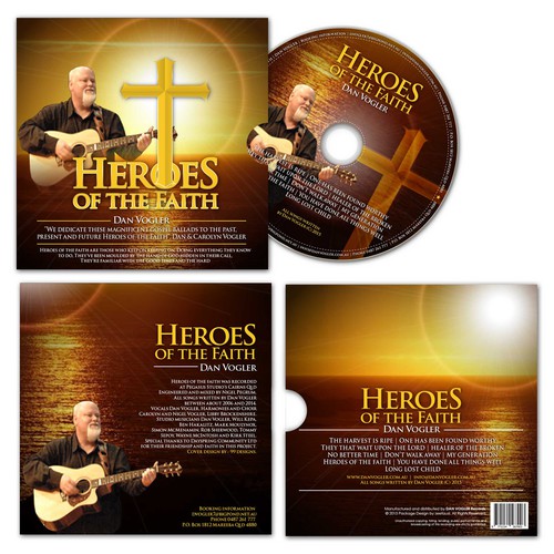 Packaging CD Heroes of The Faith