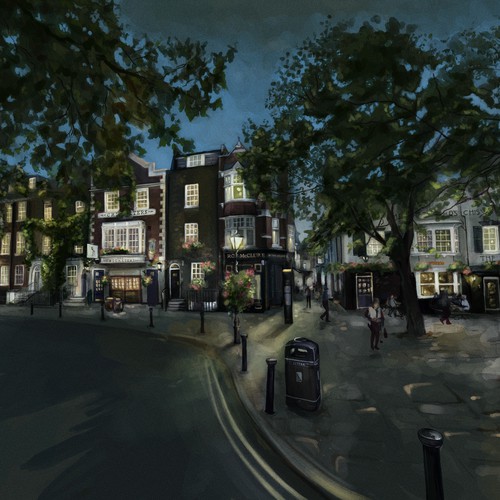 London (Richmond Green) illustration