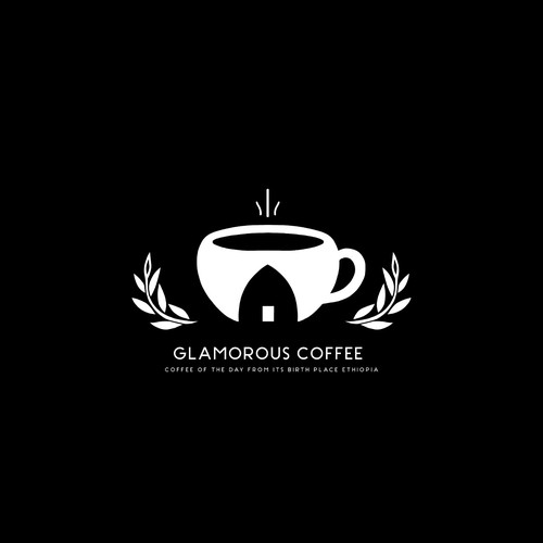 Glamorous coffee WHITE LOGO I