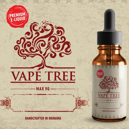 VAPE TREE label design