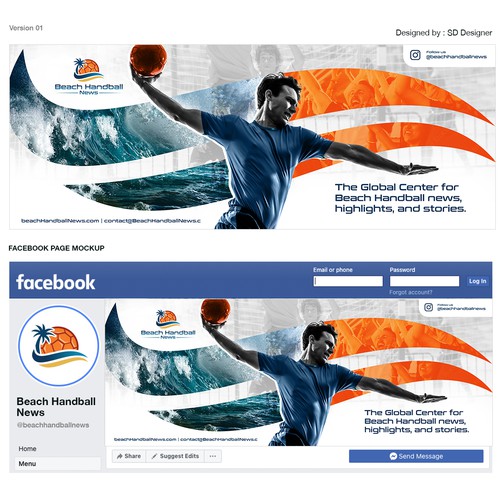 Facebook Cover for exciting new beach sport