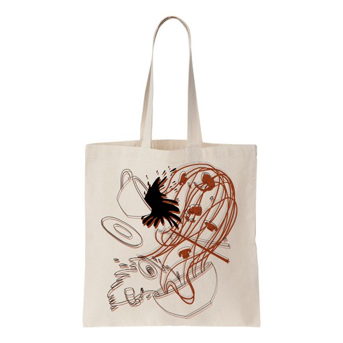 Coffee and ramen tote bag