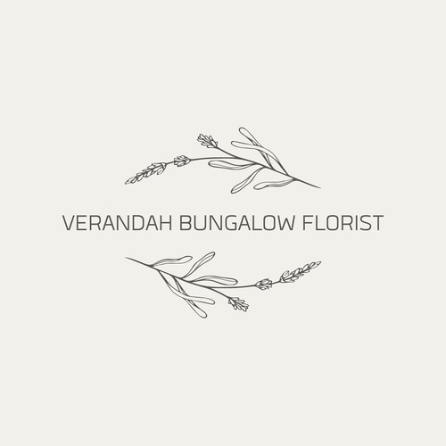 verandah bungalow florist logo