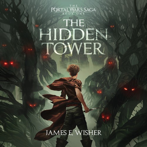 Cover Illustration and Design for The Hidden Tower (James E. Wisher)