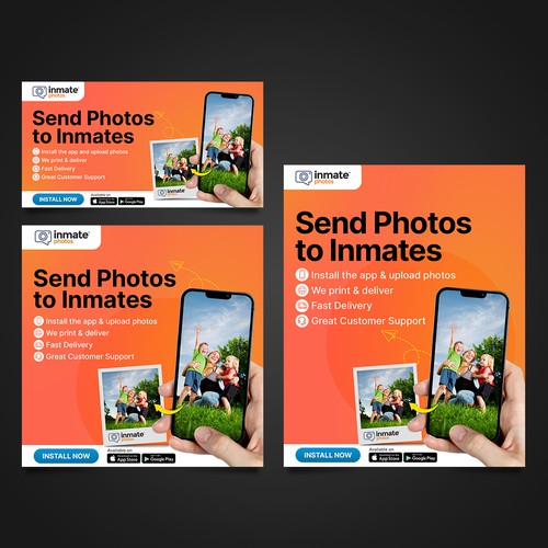 Banner design for the "Inmate Photos" app