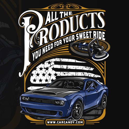 Design a fun and unique automotive related shirt for CarCandy Detail Products!