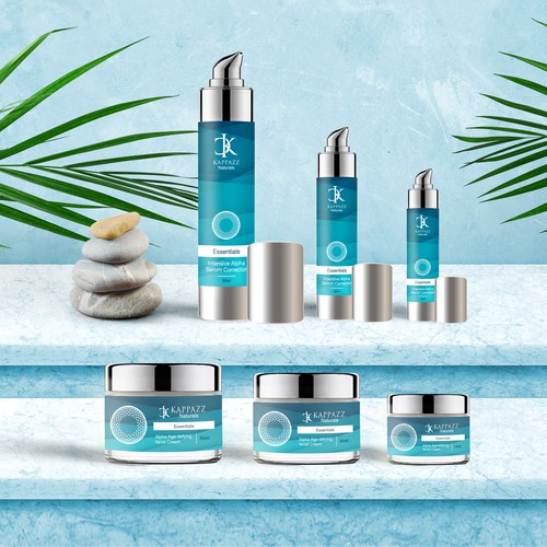 Beauty Brand Serum and Cream Design