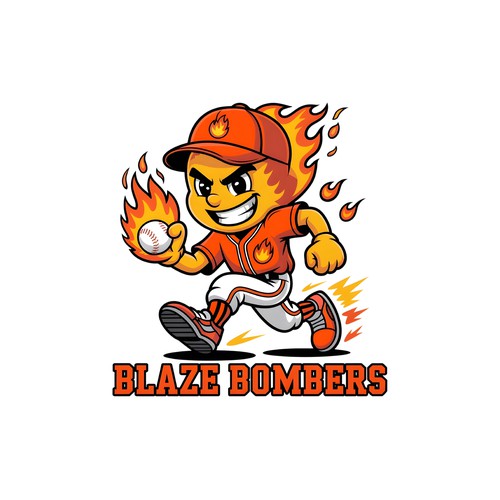  Blaze Bombers Mascot Logo